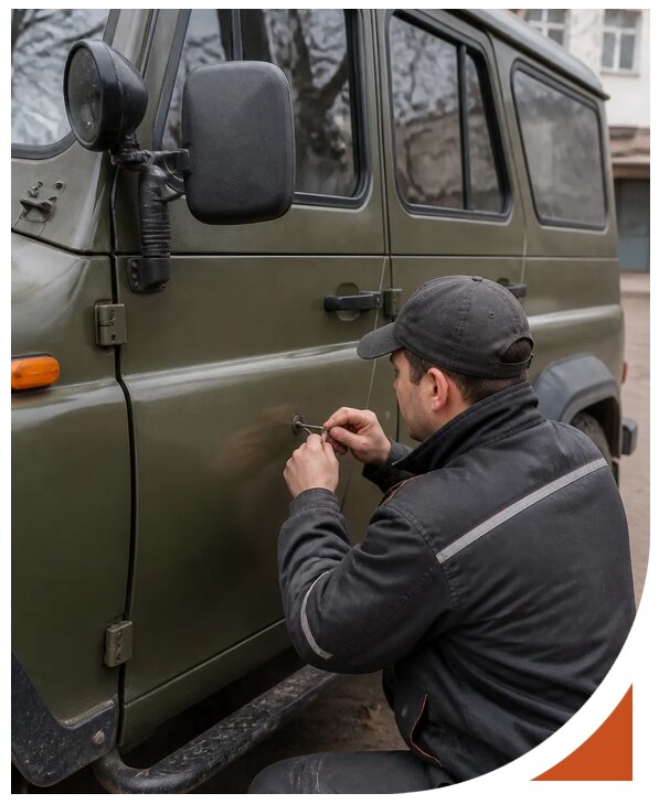 Профессиональное вскрытие автомобиля УАЗ без повреждений в Тамбове